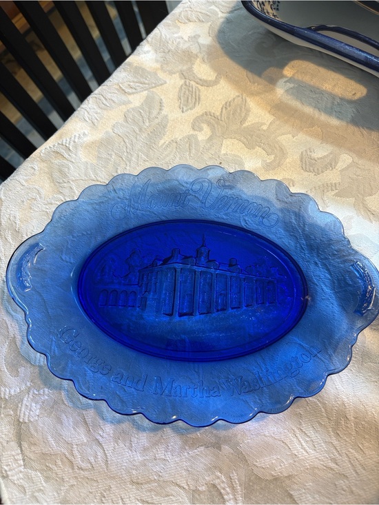 Avon Other - Avon Cobalt Blue Commemorative Serving Tray
